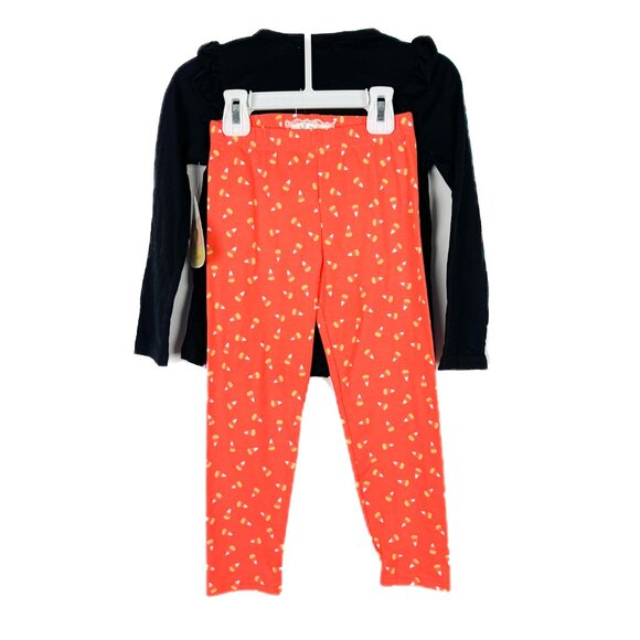 NWT Btween 3 Piece Trick of Treat Halloween Set Top Bottom Headband Size 4 NEW - Picture 9 of 11